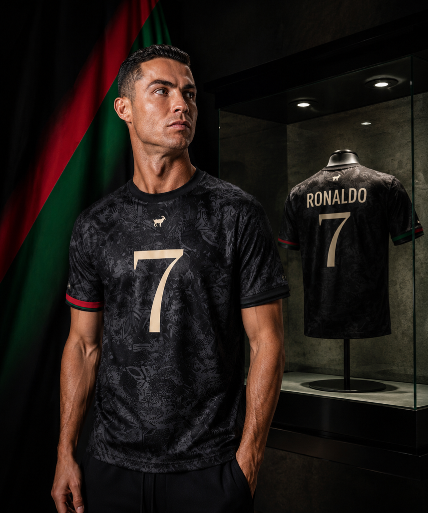 Camiseta Portugal 2026 – Ronaldo Negra