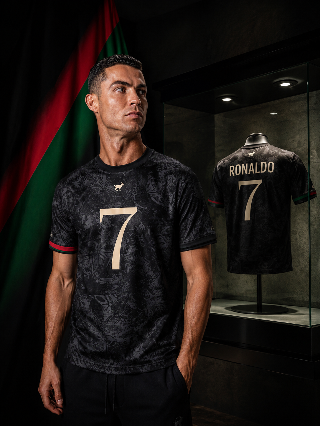 Camiseta Portugal 2026 – Ronaldo Negra