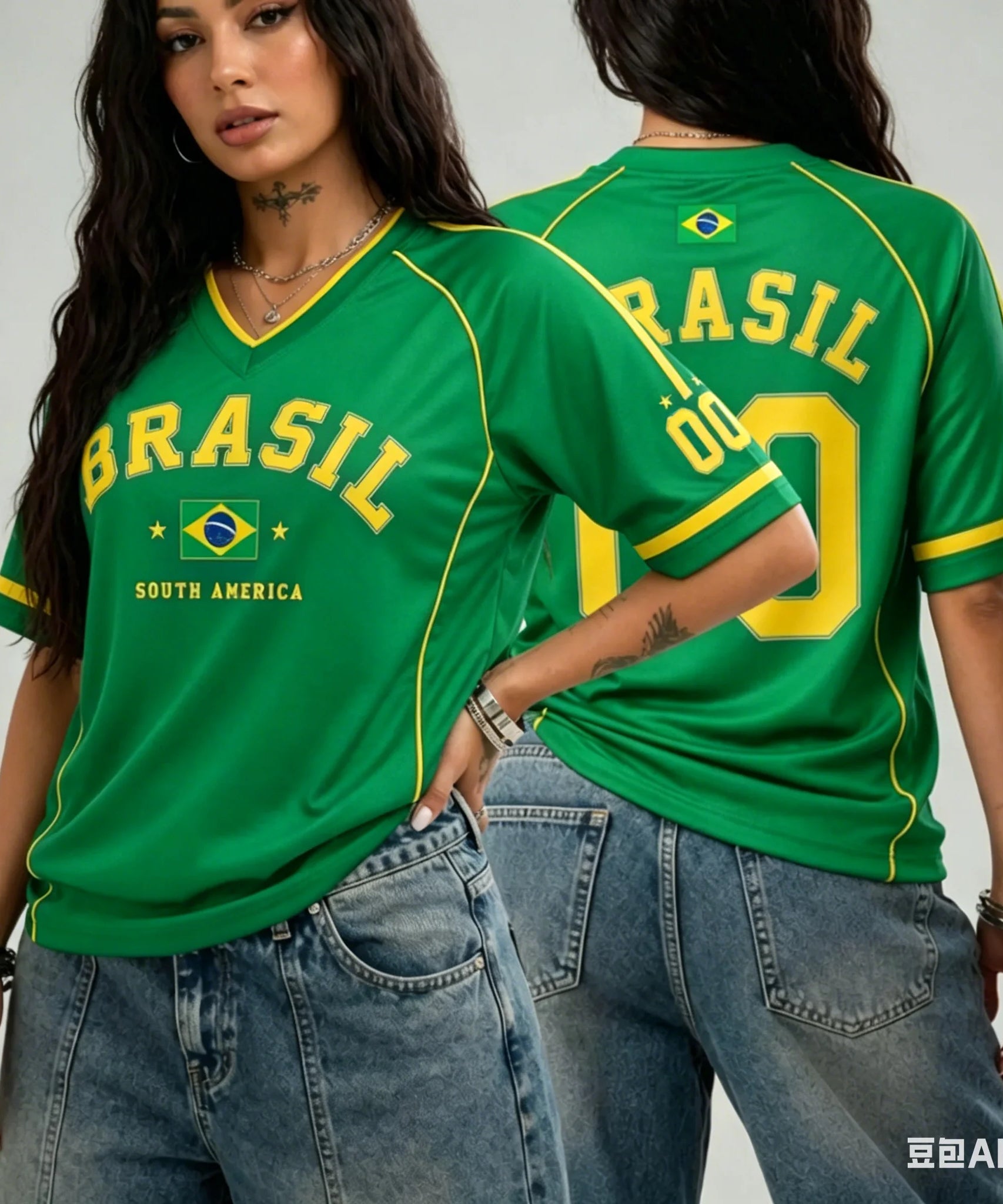 Camiseta Brasil 2026 – Mujer