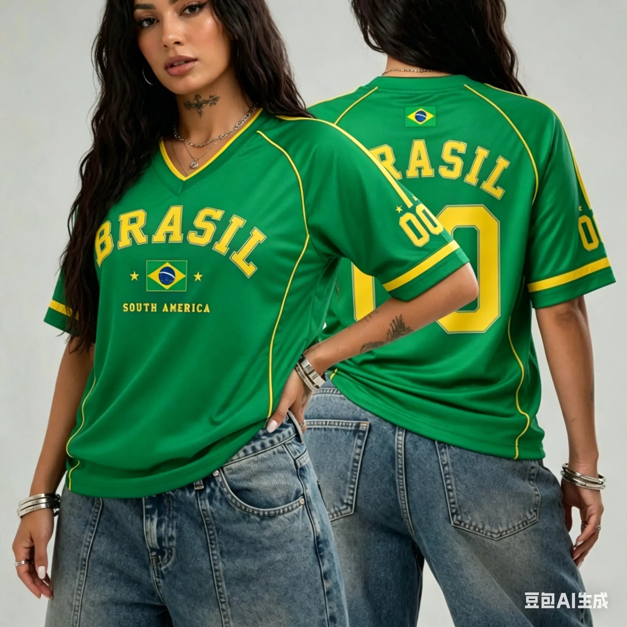 Camiseta Brasil 2026 – Mujer