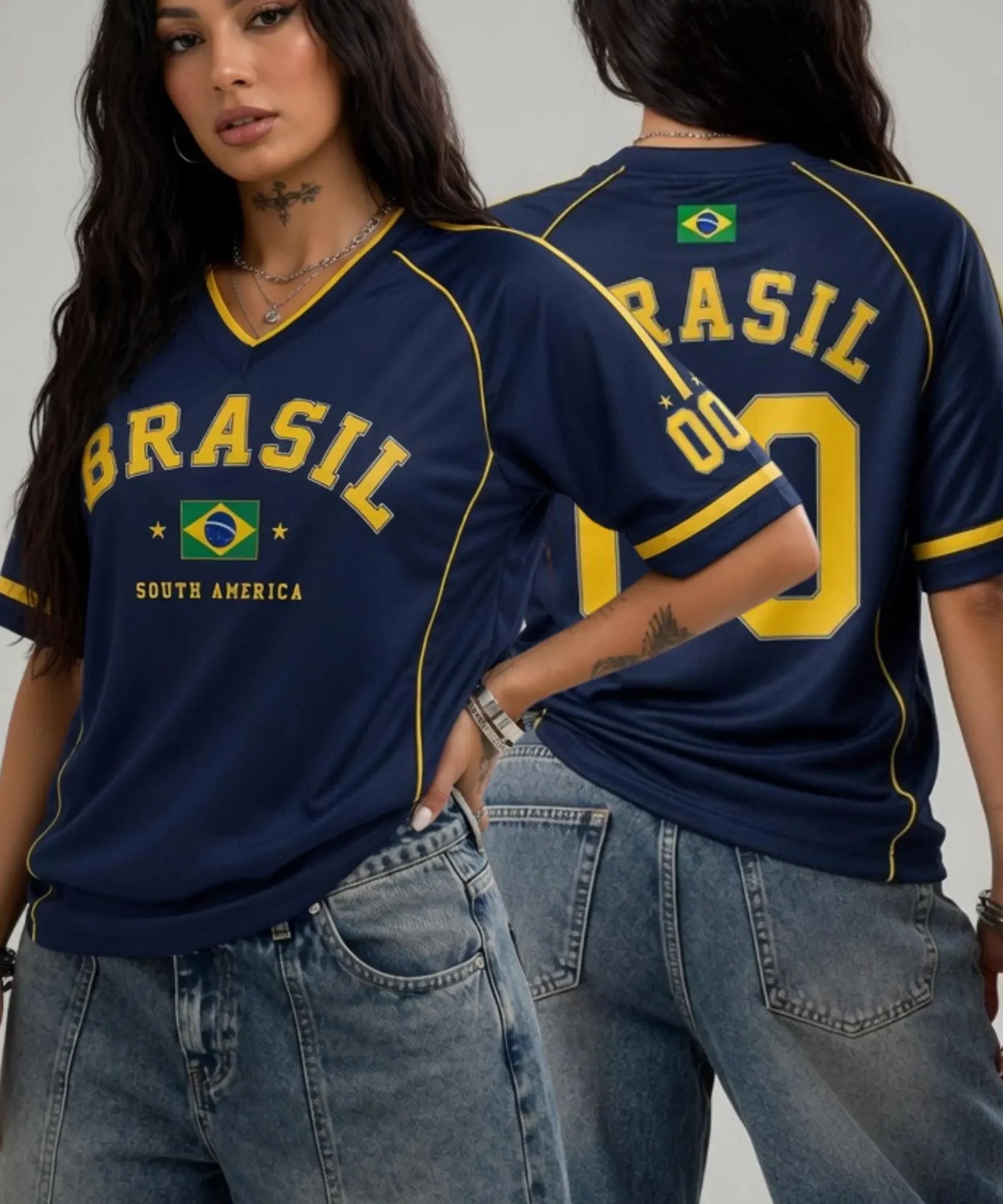Camiseta Brasil 2026 – Mujer