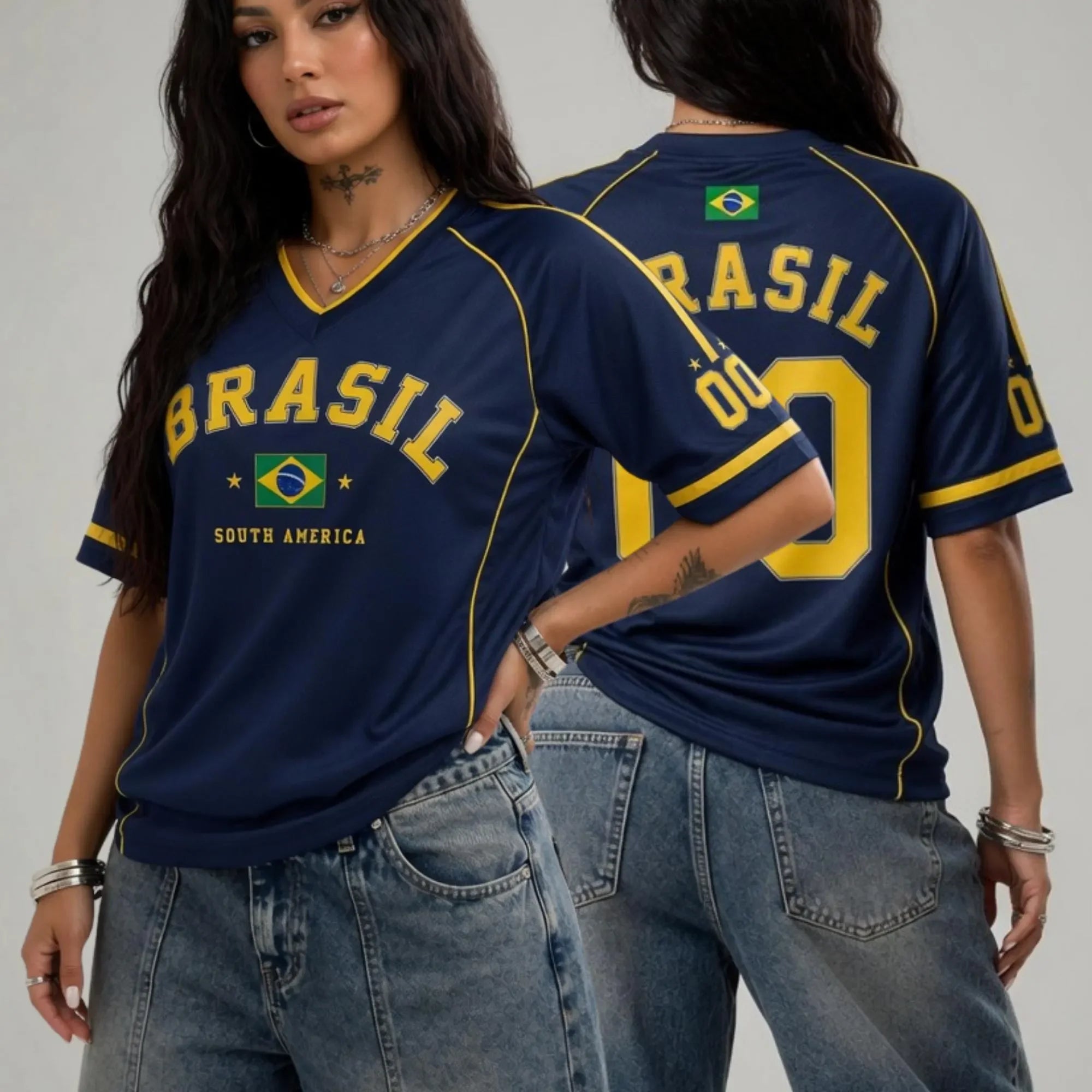 Camiseta Brasil 2026 – Mujer